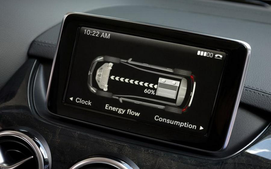 奔驰B Electric Drive内饰高清大图