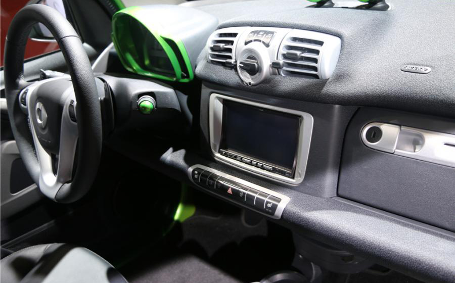 奔驰smart electric drive内饰高清大图
