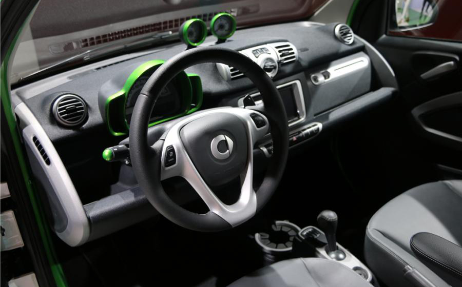 奔驰smart electric drive内饰高清大图